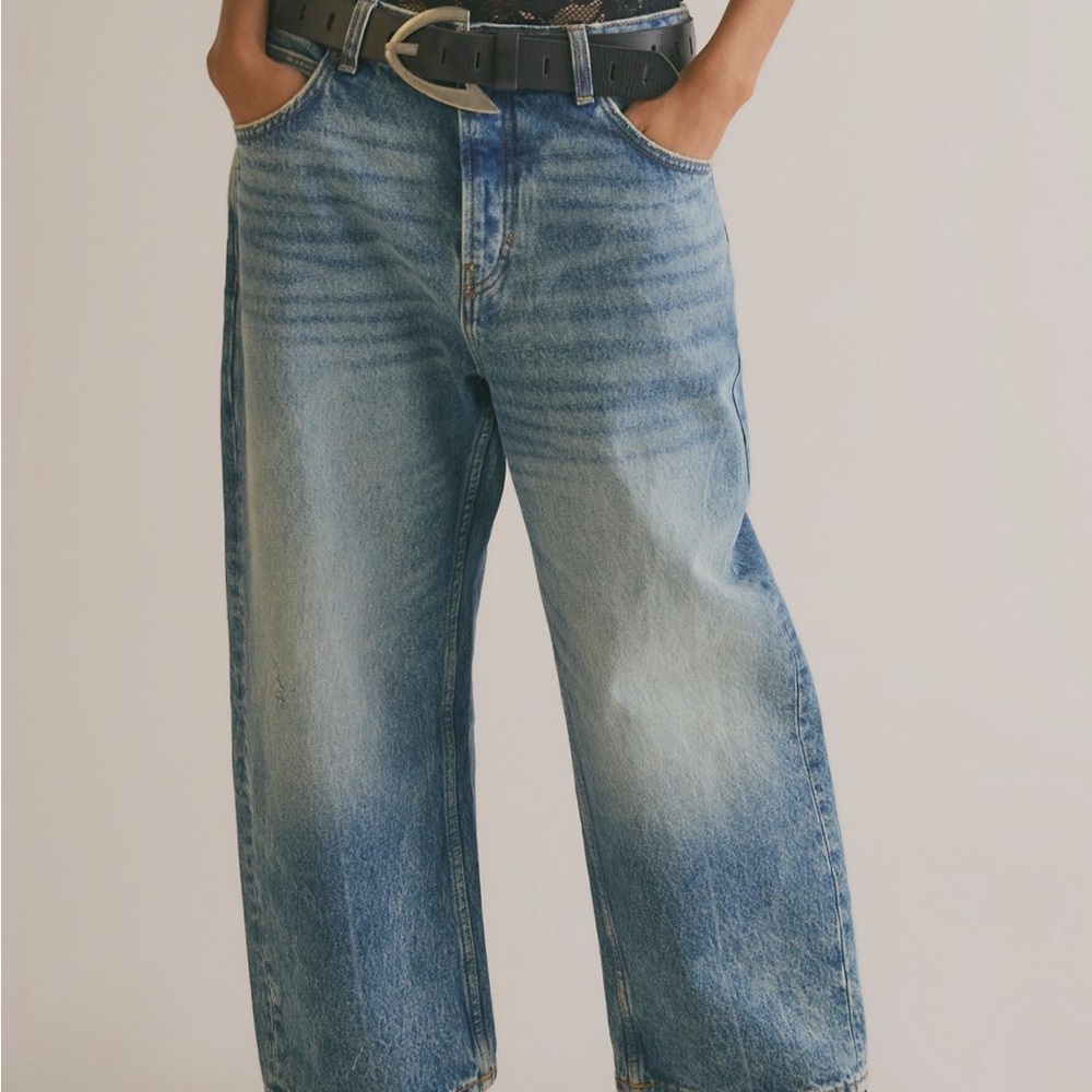 We The Free Free People Deep Trance Mid-rise Dropped Boyfriend Jeans